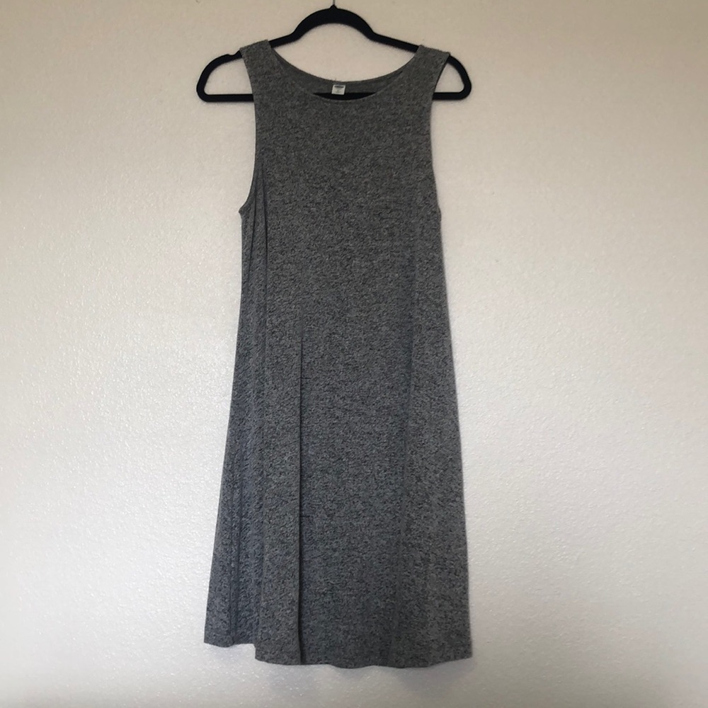Old Navy Heather Gray Sleeveless Swing Dress